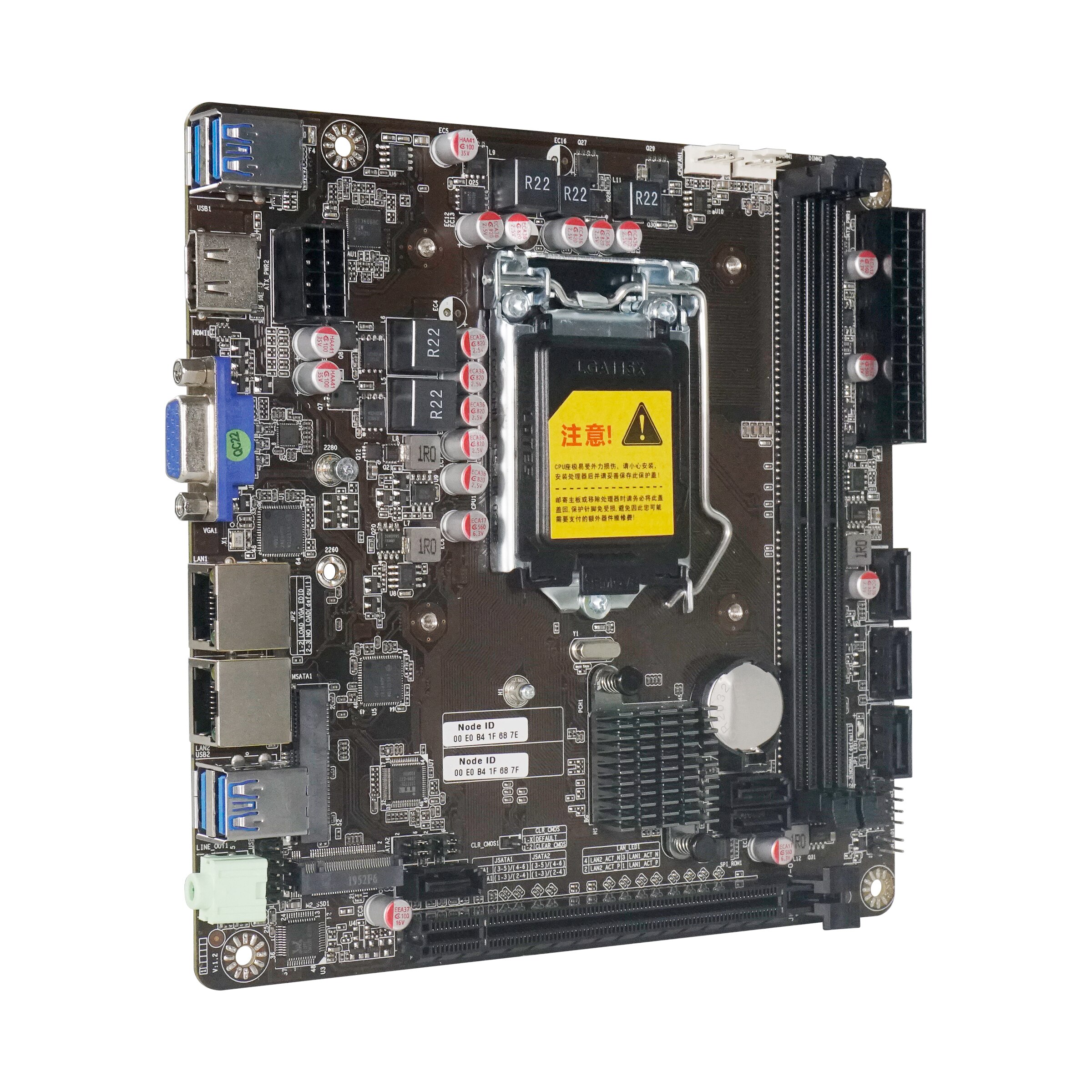  9  Mini-ITX , 2 * LAN Ʈ, 170mm ũž PC ǻ, 6 SATA 3.0 NAS  
